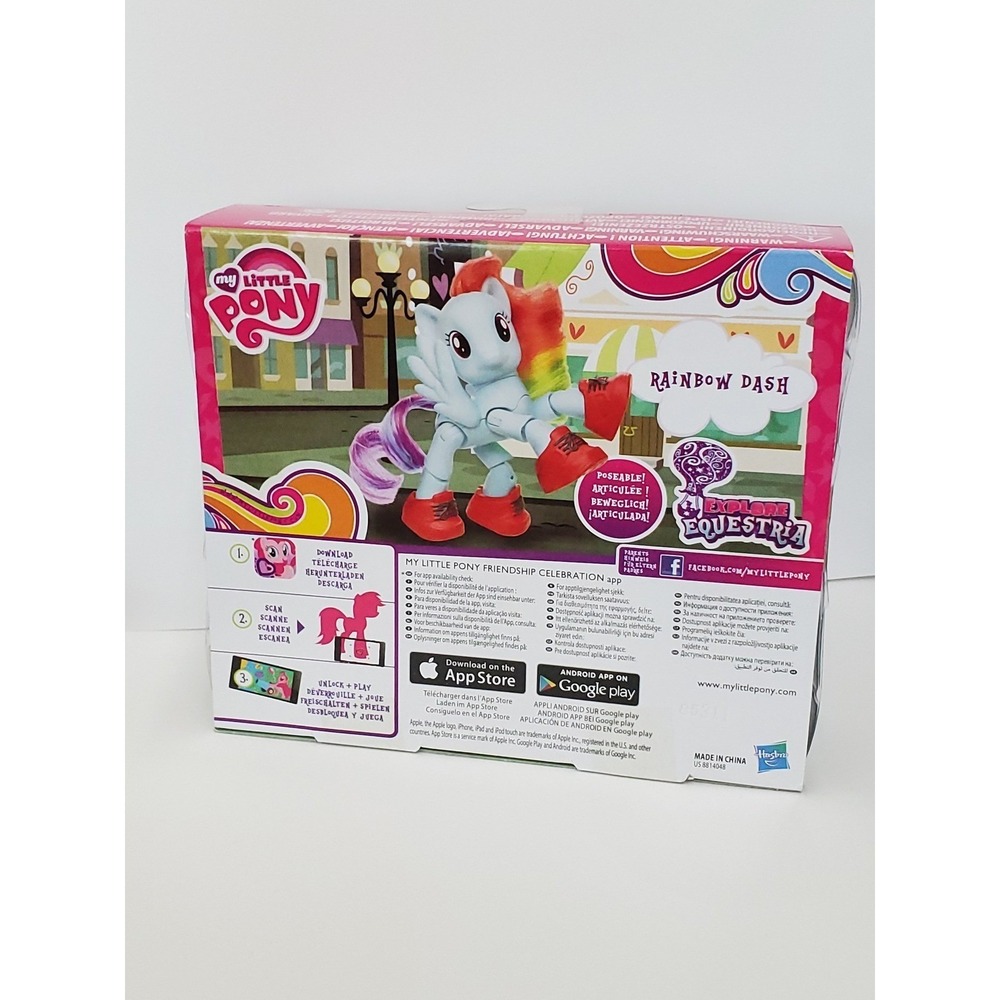 Hasbro My Little Pony Explore Equestria Rainbow Dash Poseable Figure B5680 New - Picture 2 of 10
